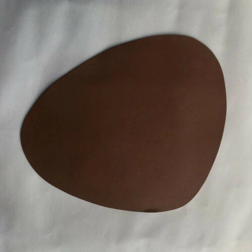 8pcs PVC Tan Leather Placemats Kitchen Placemat Dining Table Linen Washable Mats