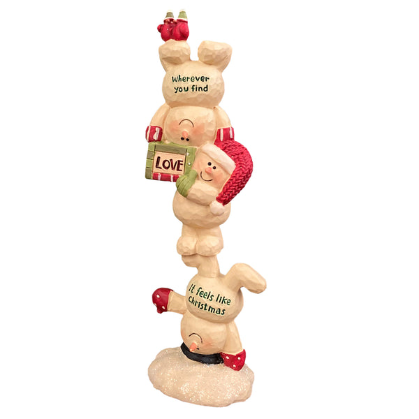 Acrobatic Snowmen Christmas Decorative Ornament
