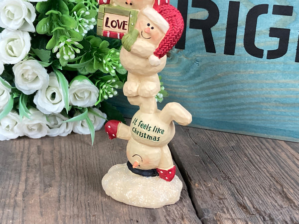 Acrobatic Snowmen Christmas Decorative Ornament