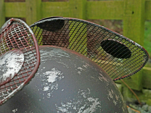 Metal Climbing Rustic Ladybird Sculpture