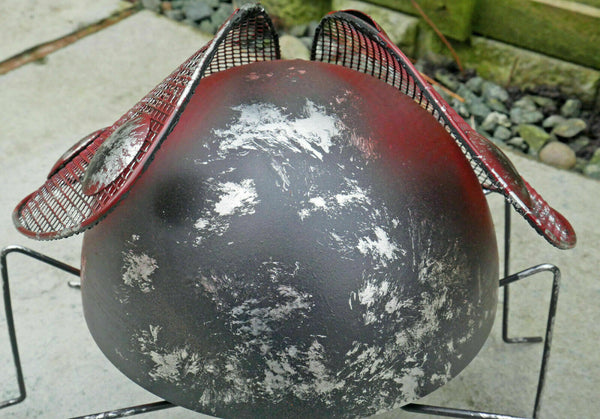 Metal Climbing Rustic Ladybird Sculpture