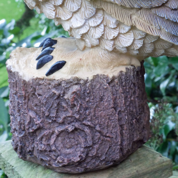 Long Eared Owl Sculptures Brown Wild Bird Lawn Ornaments Resin Home Decor Animal