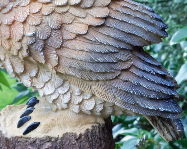 Long Eared Owl Sculptures Brown Wild Bird Lawn Ornaments Resin Home Decor Animal