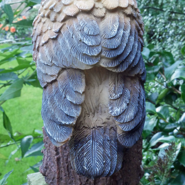 Long Eared Owl Sculptures Brown Wild Bird Lawn Ornaments Resin Home Decor Animal