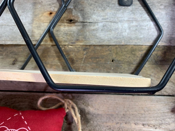 Hexagon Cube Wall Shelf Storage Display Shelving Metal Rack bookcases Black