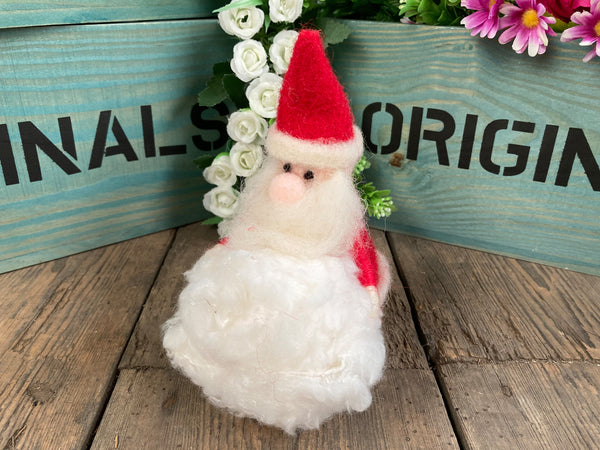 Santa with a snowball