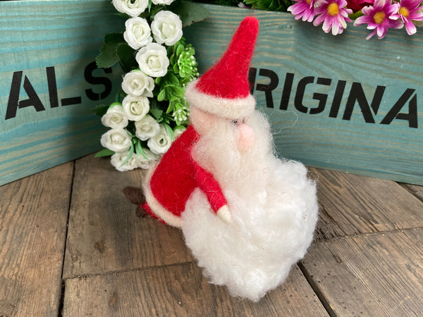 Santa with a snowball