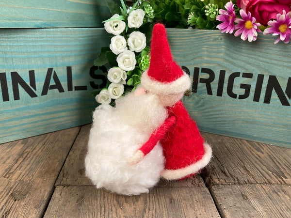 Santa with a snowball