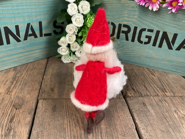 Santa with a snowball