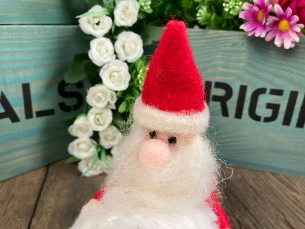 Santa with a snowball