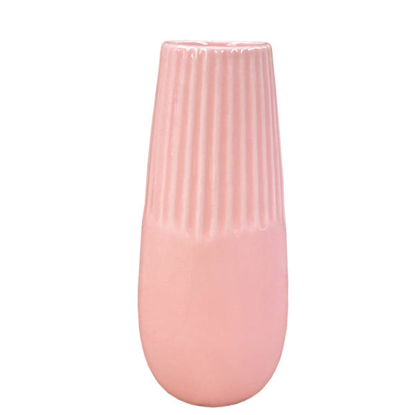 Teardrop Shape Ceramic Vase - Pink