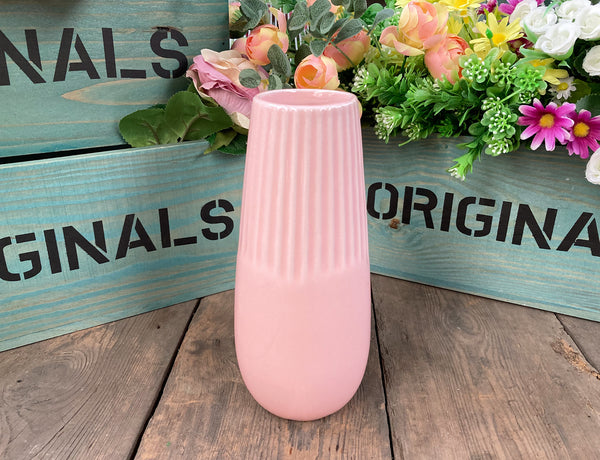 Teardrop Shape Ceramic Vase - Pink