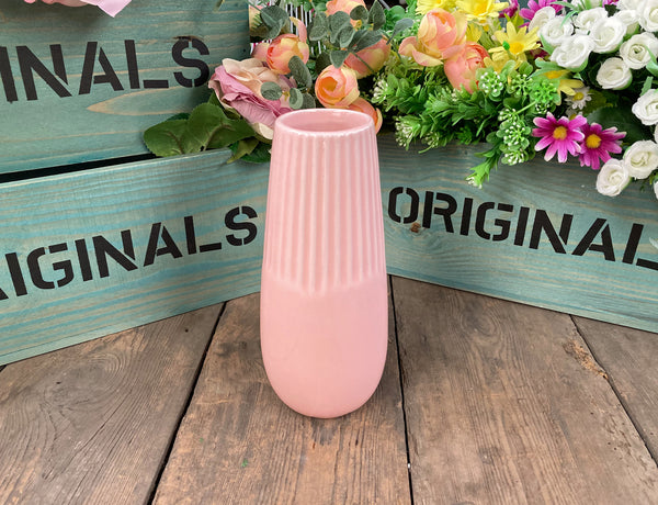 Teardrop Shape Ceramic Vase - Pink
