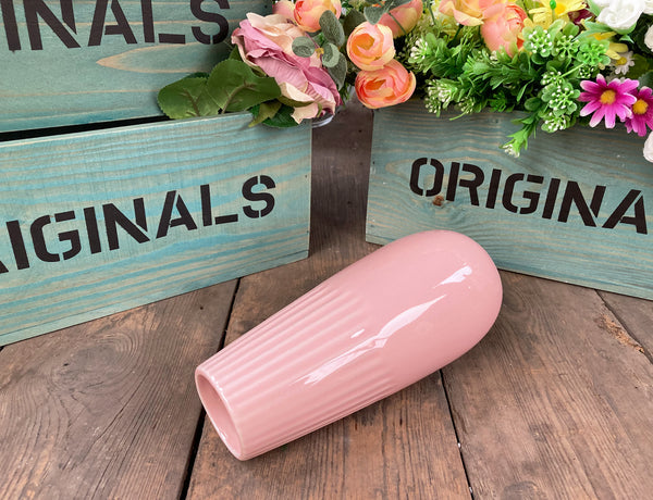 Teardrop Shape Ceramic Vase - Pink