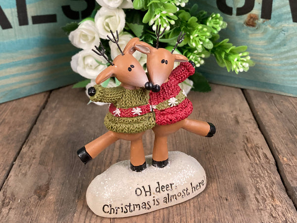 Jolly Dancing Reindeer Christmas Decorative Ornament