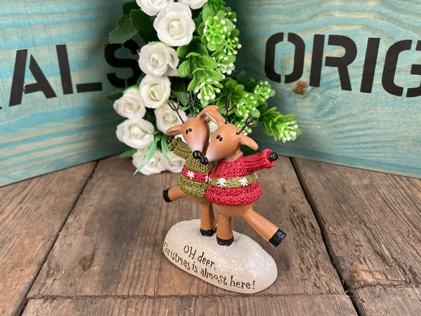 Jolly Dancing Reindeer Christmas Decorative Ornament