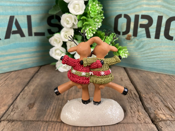 Jolly Dancing Reindeer Christmas Decorative Ornament