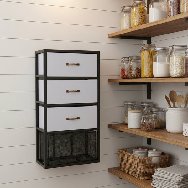 Vintage Industrial Style Rustic Metal Wall Cabinet