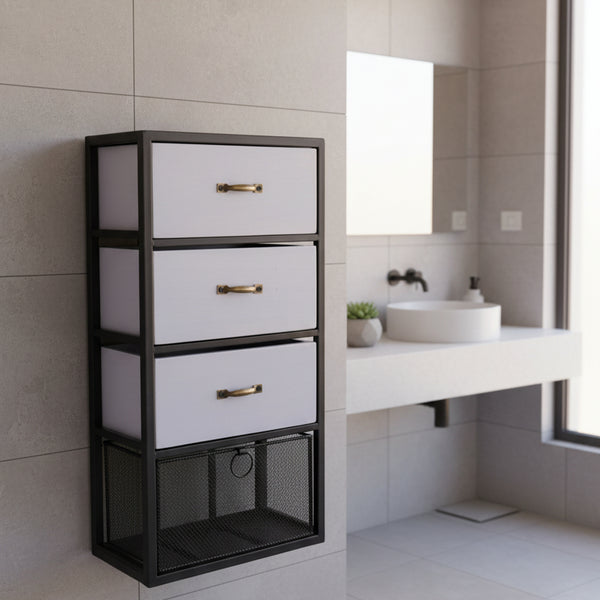 Vintage Industrial Style Rustic Metal Wall Cabinet