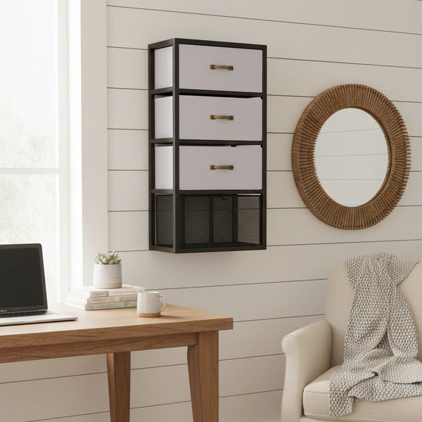 Vintage Industrial Style Rustic Metal Wall Cabinet
