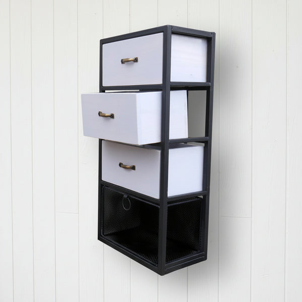 Vintage Industrial Style Rustic Metal Wall Cabinet