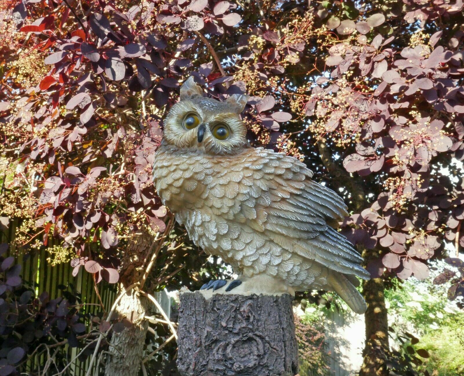 Owl Duck Rustic Metal Resin Bird Wall Mounted Bird Garden Animal Ornament Gift