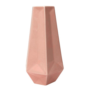 Angular Cylinder Decorative Vase - Pink