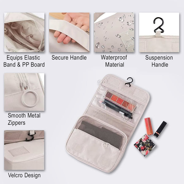 Waterproof Toiletry Bag - Hanging Hook