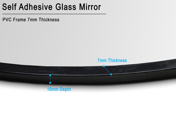 Self-Adhesive Round Wall Mirror - 50cm