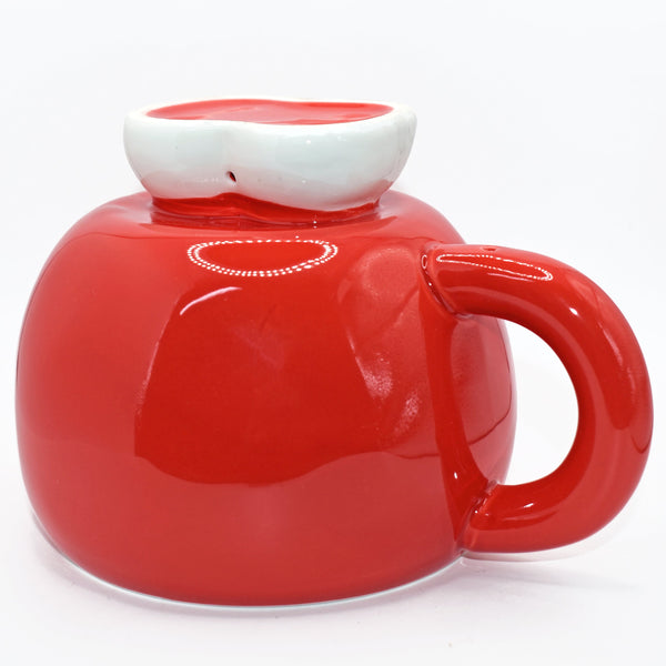 Blue Hat Lid Ceramic Christmas Mug - 400ml Capacity