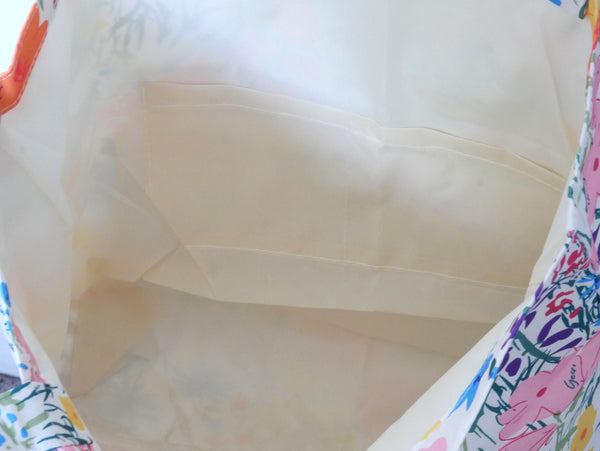 Fabric Tote Shopping Bag – Vibrant Floral