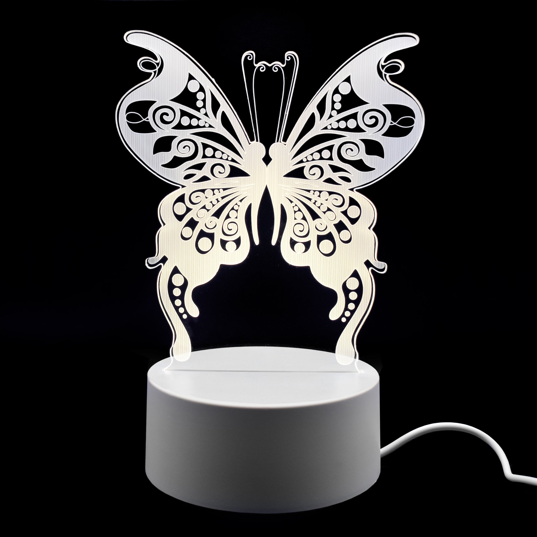 Butterfly LED USB Powered Night Light - Warm White