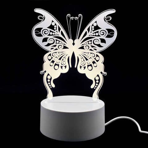 Butterfly LED USB Powered Night Light - Warm White