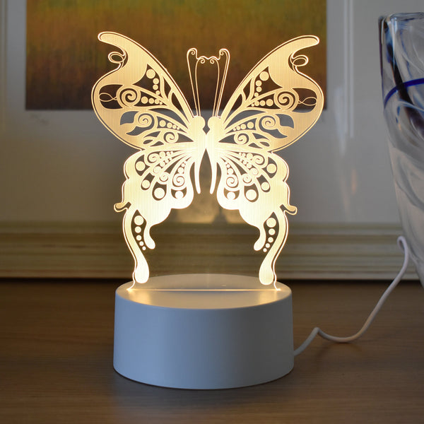 Butterfly LED USB Powered Night Light - Warm White