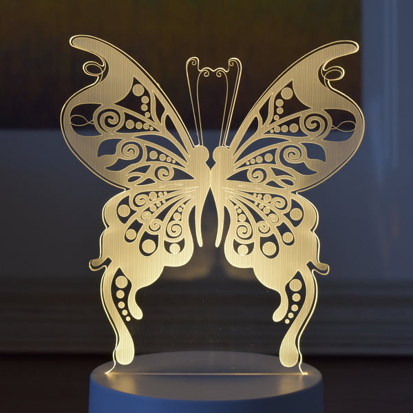 Butterfly LED USB Powered Night Light - Warm White