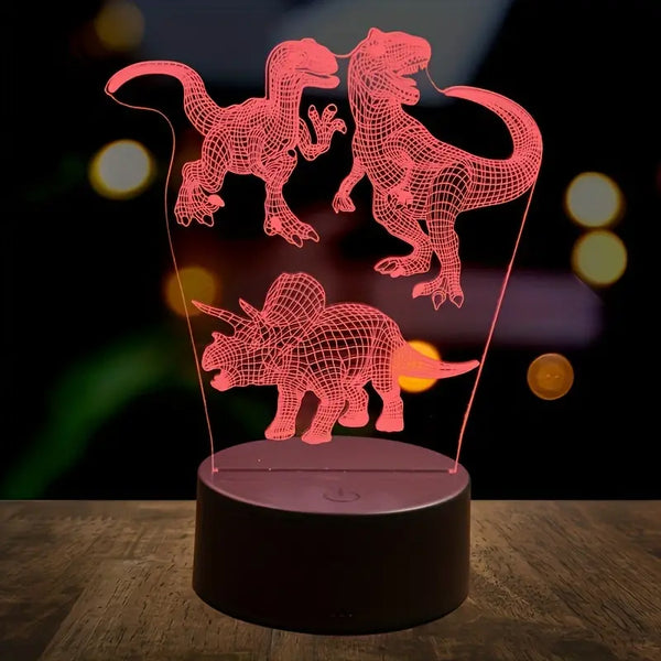 Dinosaur 3D LED Night Light - 7 Colour Changing