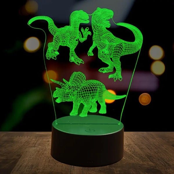 Dinosaur 3D LED Night Light - 7 Colour Changing