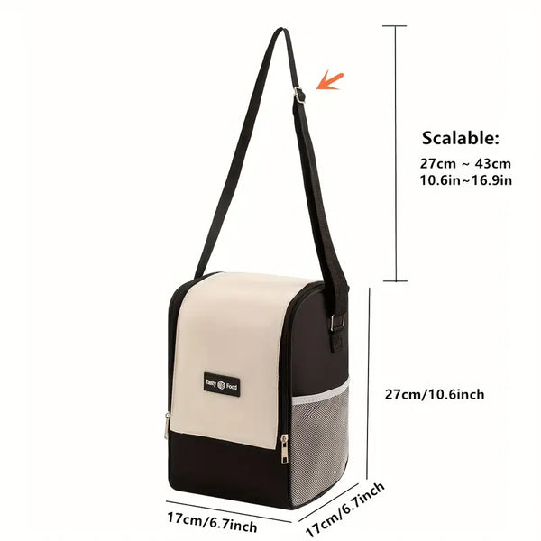 Insulated Waterproof Thermal Lunch Bag - Adjustable Strap