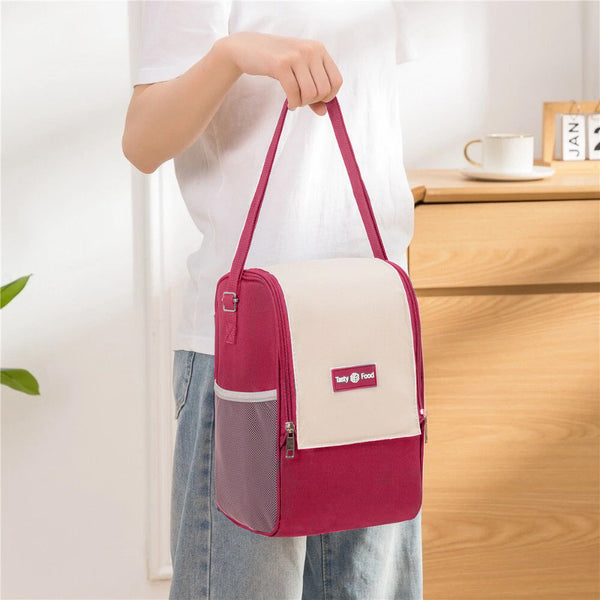 Insulated Waterproof Thermal Lunch Bag - Adjustable Strap