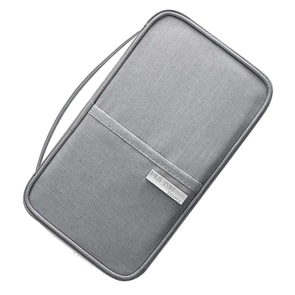 Multi-Compartment Passport Holder Travel Wallet - Large