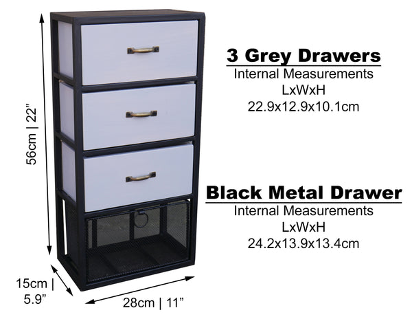 Vintage Industrial Style Rustic Metal Wall Cabinet