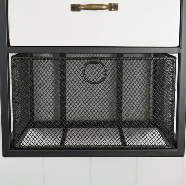 Vintage Industrial Style Rustic Metal Wall Cabinet