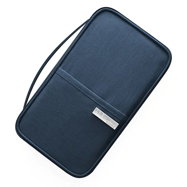 Multi-Compartment Passport Holder Travel Wallet - Large