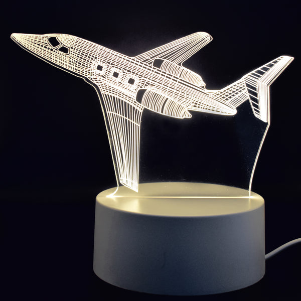 Private Plane 3D Night Light USB Powered - Warm White