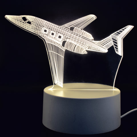 Private Plane 3D Night Light USB Powered - Warm White