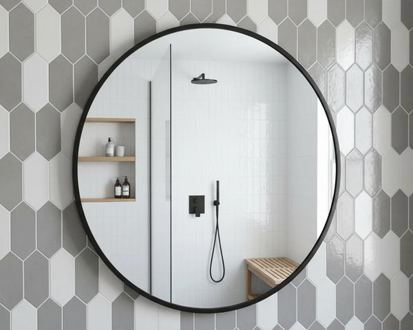 Self-Adhesive Round Wall Mirror - 40cm