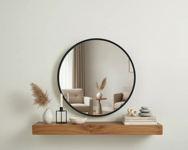 Self-Adhesive Round Wall Mirror - 40cm