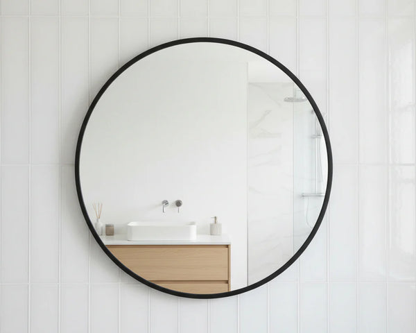 Self-Adhesive Round Wall Mirror - 50cm