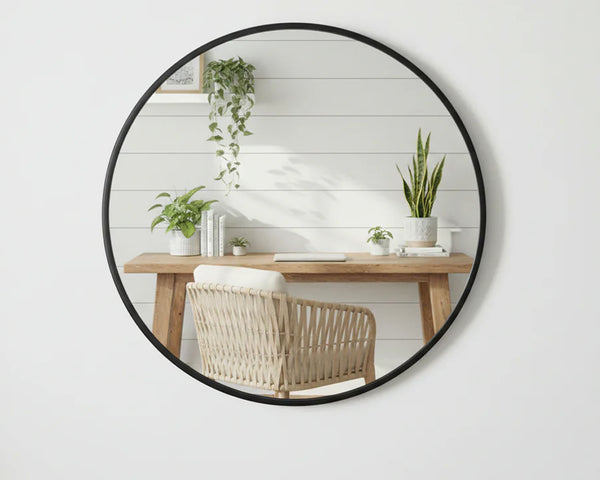 Self-Adhesive Round Wall Mirror - 50cm