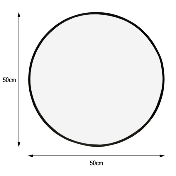 Self-Adhesive Round Wall Mirror - 50cm